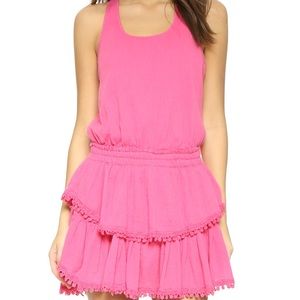 Loveshackfancy ruffle racer mini dress